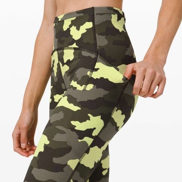 Lululemon 4 Swift Speed High-Rise Tight 28" Heritage Camo Crispin Green Multi - Picture 13 of 16